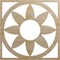 Ekena Millwork Blume Wood Fretwork Pierced Ceiling Medallion, Hickory, 24"OD x 8 3/8"ID x 3/8"T CMWP24X24X0375BLHI - alternate 1